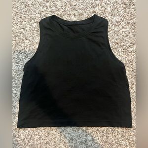 Black Lululemon logo tank